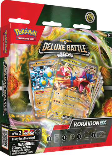 Pokemon TCG Deluxe Battle Deck - Sandy Shocks EX & Koraidon EX