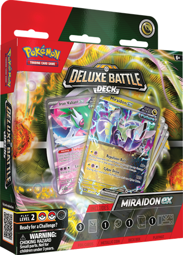 Pokemon TCG Deluxe Battle Deck - Iron Valiant EX & Miraidon EX 