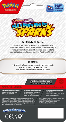 Pokemon - Surging Sparks Premium Checklane Blister Alakazam-2