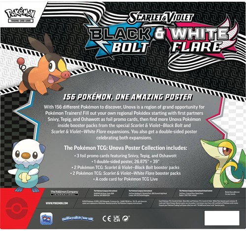 Pokemon - Black Bolt & White Flare Unova Poster Collection-2