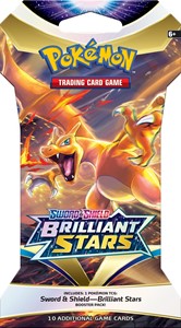 Afbeelding van het spelletje Pokemon - Sword & Shield Brilliant Stars Sleeved Boosterpack