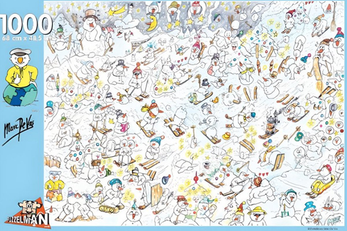 De Puzzelmansneeuwmannetjes - Marc De Vos Puzzel (1000 stukjes)
