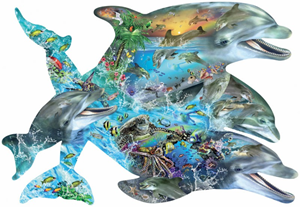 Afbeelding van het spelletje Dolfijnen Puzzel (1000 stukjes)