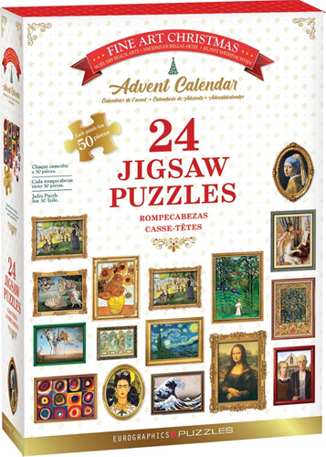 Puzzle Adventskalender - Fine Art Christmas Puzzle (24x50 stukjes)