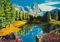 Rocky Mountain reflections Puzzel (300 XL stukjes)-2