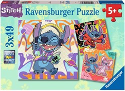 Disney Stitch Puzzel (3 x 49 stukjes)