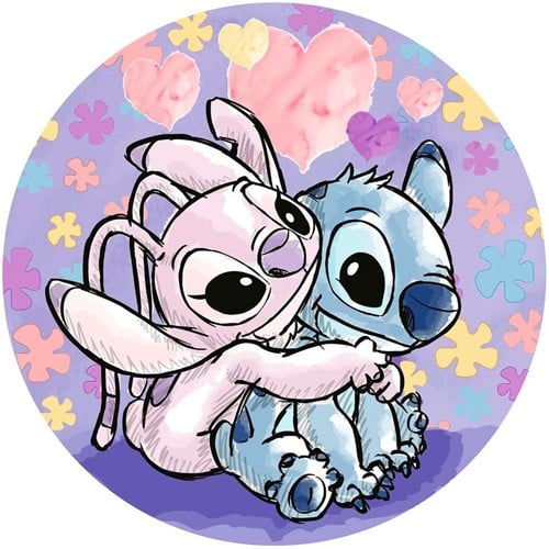 Disney Stitch Ronde Puzzel (500 stukjes)-2