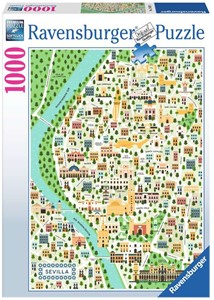 SpellenRijk Map of Seville Puzzel (1000 stukjes) aanbieding