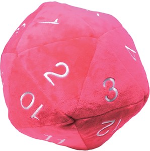 Afbeelding van het spelletje Jumbo D20 Novelty Dice Plush - Roze