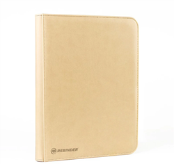 Toploader Binder (35pt) - Zipped 9-pocket Sand