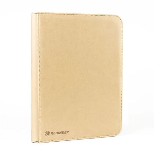 Toploader Binder (35pt) - Zipped 9-pocket Sand