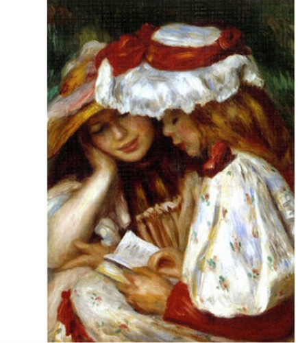 Pierre-Auguste Renoir - Twee Lezende Meisjes Puzzel (1000 stukjes)-2
