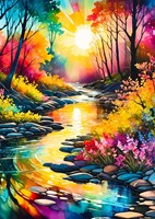 Spring Stream Puzzel (1000 stukjes)-2