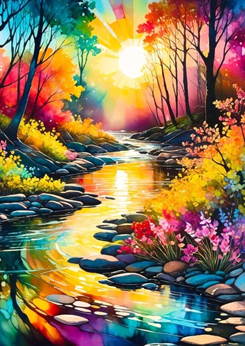 Spring Stream Puzzel (1000 stukjes)-2