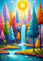 Forest Cascade Puzzel (1000 stukjes)-2