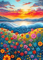 Sunrise Fields Puzzel (1000 stukjes)-2