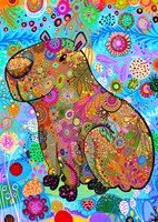 Patterned Capybara Puzzel (1000 stukjes)-2
