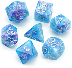 RPG Dice Set - Frozen Butterfly