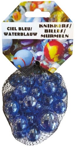 20+1 Kristal Blauw Knikkers