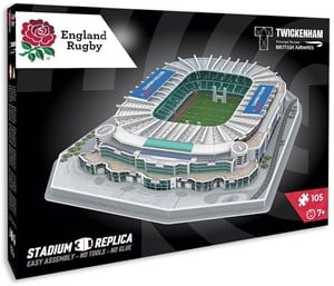 Afbeelding van het spelletje Twickenham Stadion 3D Puzzel (105 stukjes)