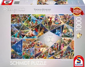 Afbeelding van het spelletje Disney - 100 Year Special Edition Mosaic Puzzel (1000 stukjes)
