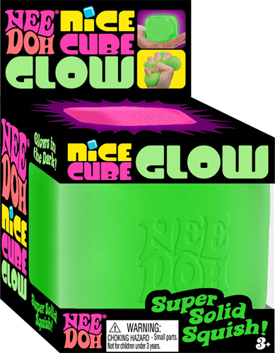 Needoh - Nice Cube Glow In The Dark (1 stuk) - Groen