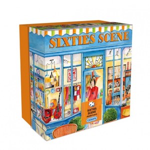 Gibsons Sixties Scene Puzzel Gift Box 500 Stukjes gibsons kopen in de aanbieding