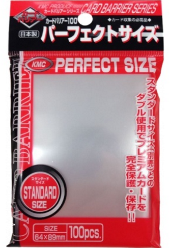 KMC Standard Sleeves - Perfect Size (100 Sleeves)