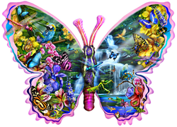 Lori Schory Butterfly Waterfall Puzzel (1000 stukjes)