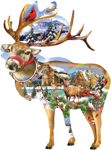 Lori Schory Reindeer Training Puzzel (800 stukjes)