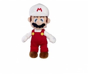 Super Mario Fire Mario knuffel 30cm