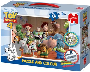 Jumbo Disney Toy Story 4 Puzzle Colour 18 Stukjes jumbo kopen in de aanbieding