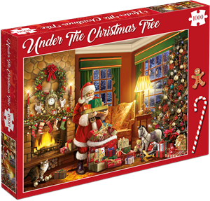 Afbeelding van het spel Kerstpuzzel - Under The Christmas Tree (1000 stukjes)