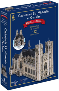 Tucker's Fun Factory 3D Gebouw - St-Michiels en St-Goedelekathedraal Brussel Puzzel (132 stukjes)