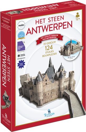 Het Steen Antwerpen - 3D puzzel (124 stukjes)