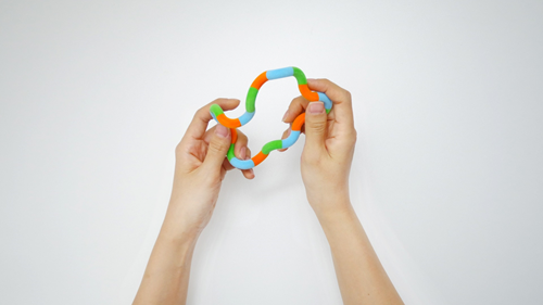 Tangle Junior - Fuzzie (Oranje / Groen)-2
