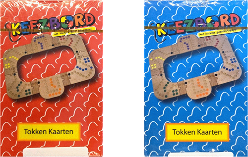Tokken Bord - Spelkaarten Rood of Blauw (1 stuk)