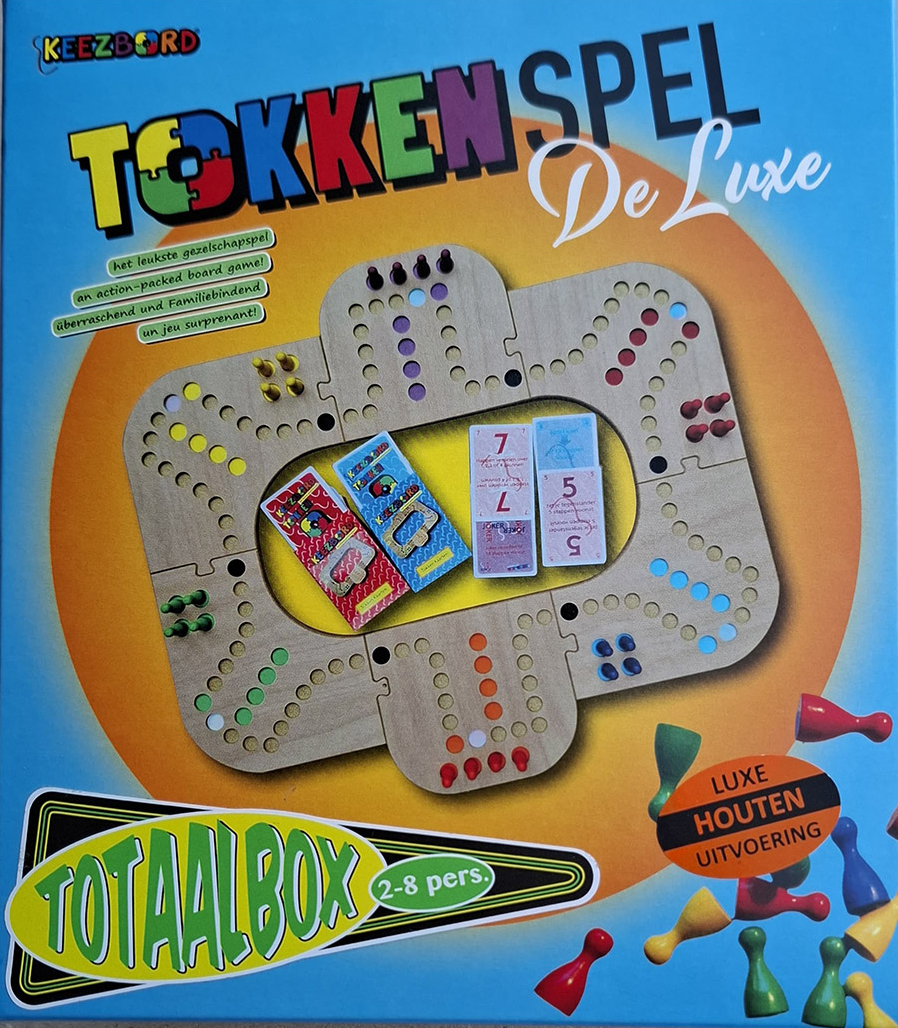 トップス Kapital multi border kanoko box poro Tokken Bord - De Luxe - Totaalbox Hout - kopen bij Spellenrijk.nl