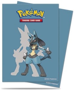 Afbeelding van het spelletje Pokemon Sleeves - Lucario (65 stuks)