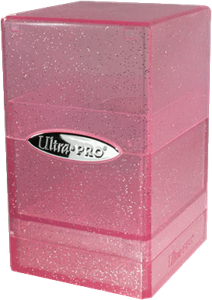 Afbeelding van het spelletje Deckbox - Satin Tower Glitter Pink