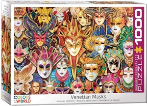 Afbeelding van het spelletje Venetian Masks Puzzel (1000 stukjes)