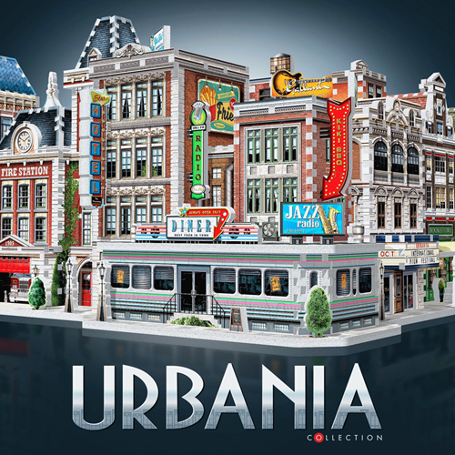 Wrebbit 3D Puzzel - Urbania Retropolis 1950’s Diner (425 stukjes)-3