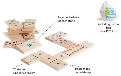 Houten Domino (Groot)-3