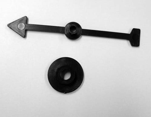 Draaiwijzer 71mm Zwart-2