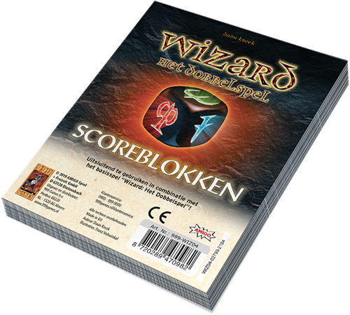 Wizard Dobbelspel Scoreblokken (3 stuks)