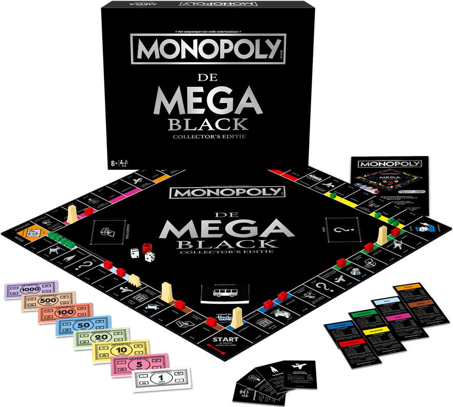 Monopoly De Mega Black Collector's Editie aanbieding bij Intertoys