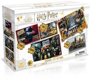 Afbeelding van het spelletje Harry Potter Puzzle 5-in-1 Puzzle (2x1000, 2x500, 1x160 stukjes)