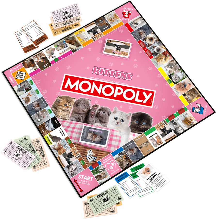Monopoly - Kittens / Chatons - kopen bij Spellenrijk.nl