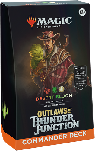 Magic The Gathering - Outlaws of Thunder Junction Commander Deck Desert Bloom