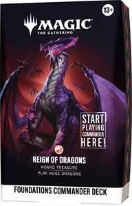 Wizards of The Coast Magic The Gathering - Foundations Commander Deck - Reign of Dragons